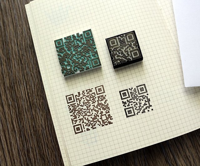 QR Code Stamp-QR Code Personalized Rubber Stamp -Custom QR Code Rubber  Stamp