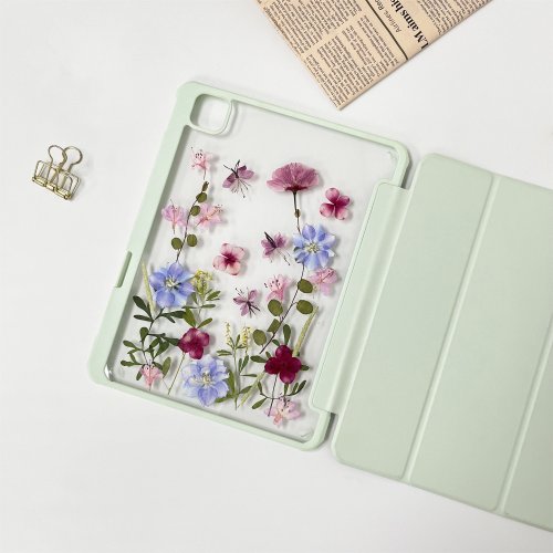 FeimeiPresents 繽紛花園手工押花iPad外殼 iPad Air 11寸 13寸 iPad Pro 11寸13