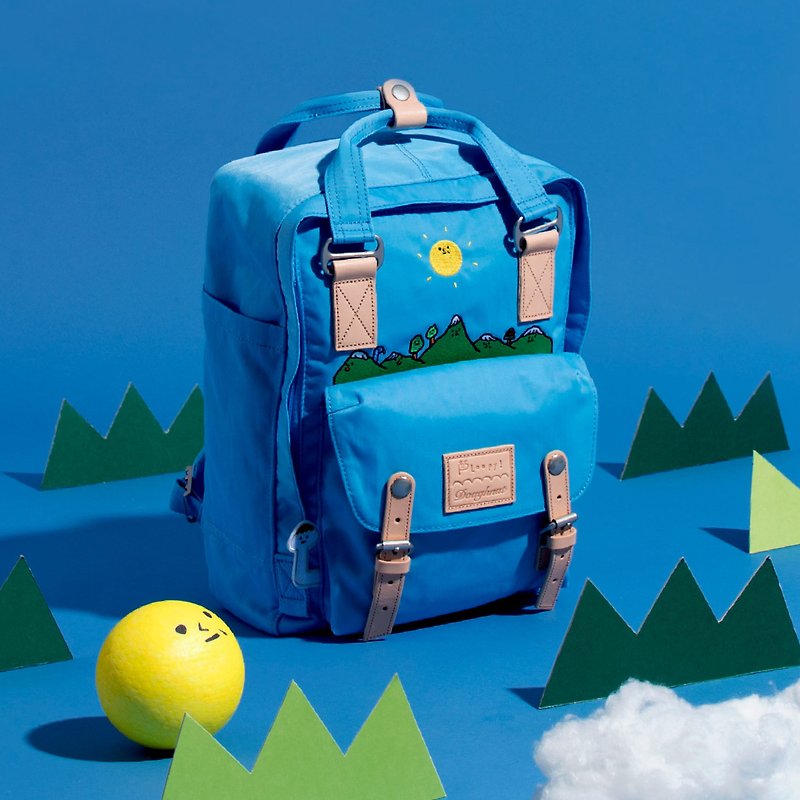 Doughnut x LOOPY / Little mountain backpack / Sky blue - กระเป๋าเป้สะพายหลัง - ไนลอน สีน้ำเงิน