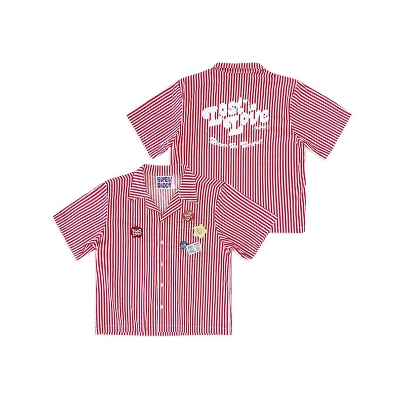 SUPERDADDY | Lost In Love Shirt - 男襯衫/休閒襯衫 - 其他材質 