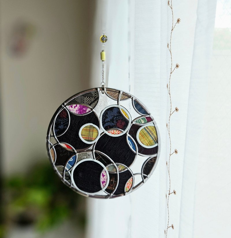 新作　One Earth Harmony  時を紡ぐ　ラウンドオーナメント - 壁貼/牆壁裝飾 - 琉璃 金色