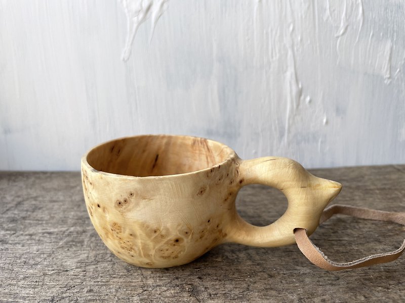 Viking wooden kuksa Wooden bowl 150 ml hand carved cup Bushcraft Tradition scand