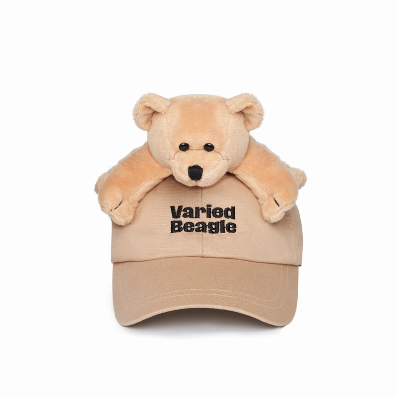 Beige Bear On You Cap - Hats & Caps - Cotton & Hemp Brown