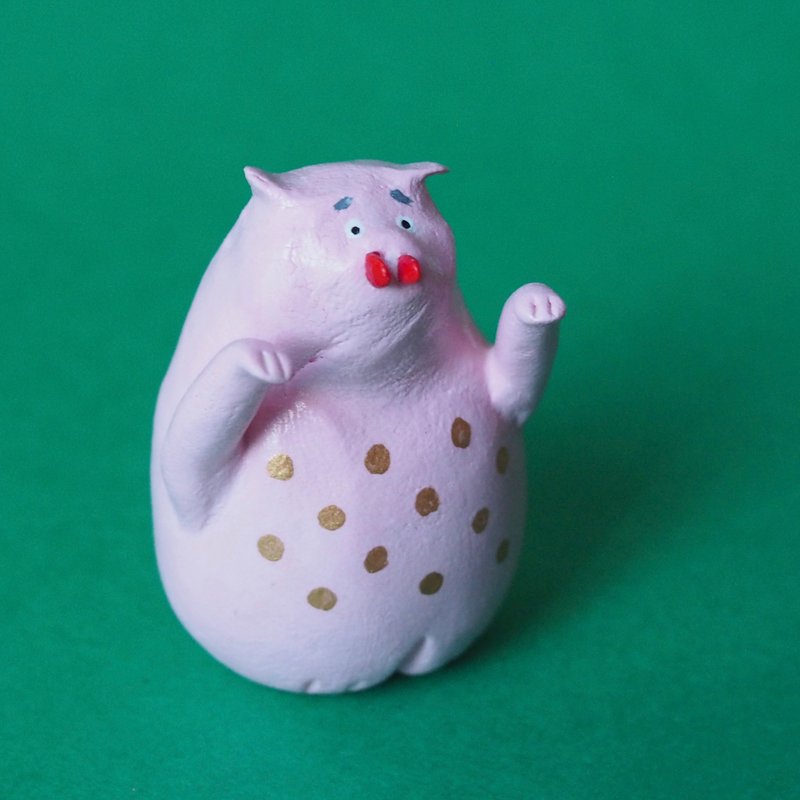 Fire pig - Stuffed Dolls & Figurines - Clay Pink