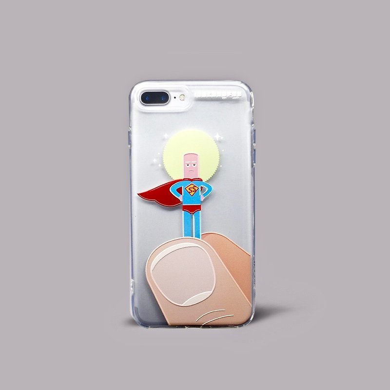 iPhone 7p/8p Simon Oxley Design TPU soft transparent phone case, phone case - เคส/ซองมือถือ - ซิลิคอน สีใส