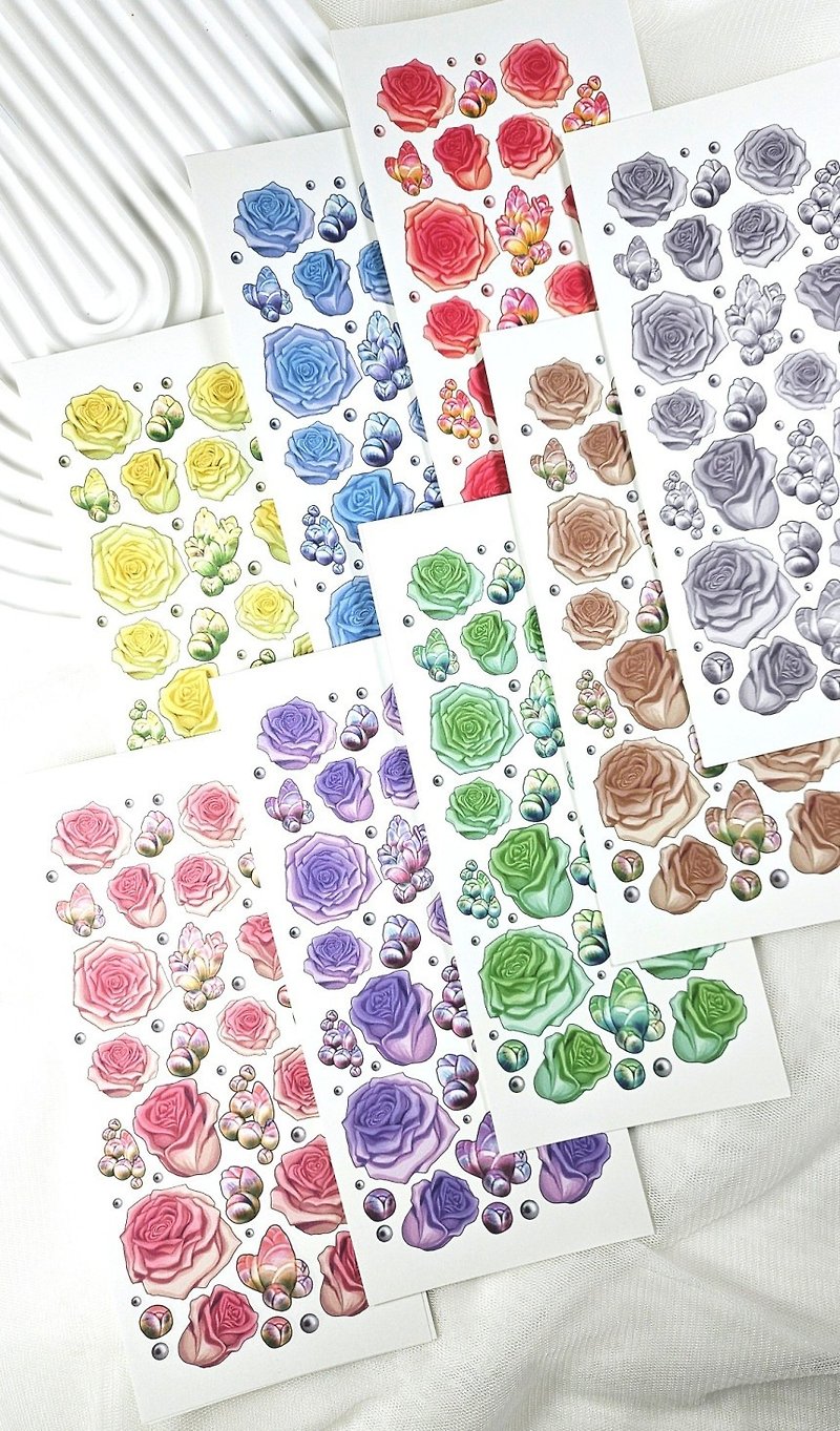 Rose flower Decor - Sticky Notes & Notepads - Paper Multicolor