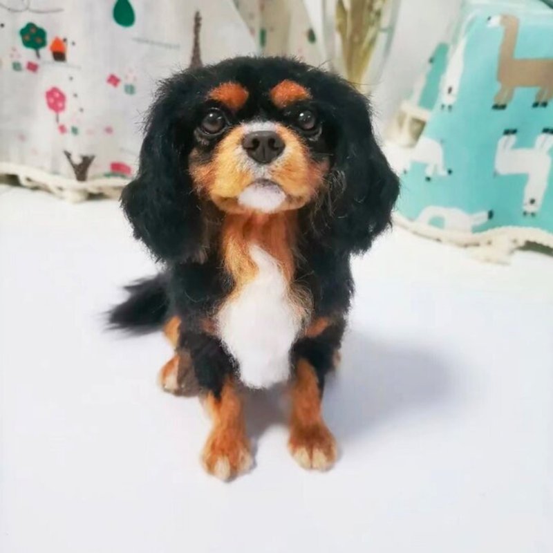 客製化逼真犬羊毛氈寵物娃娃定製手工複刻狗狗猫咪毛小孩公仔 - 貓/狗玩具 - 羊毛 多色