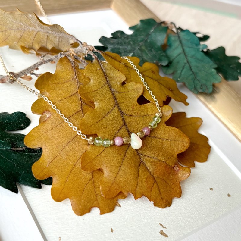 Moonlight in the Berry Forest-October Birthstone-Birthday Gift - สร้อยคอ - เครื่องประดับพลอย หลากหลายสี