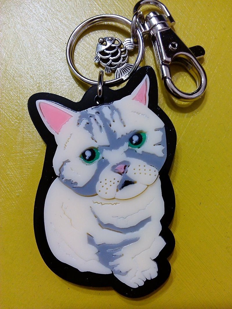 Lectra Duck Color Cat (Customized) Exclusive Boutique Keyring/Necklace - สร้อยคอ - อะคริลิค หลากหลายสี