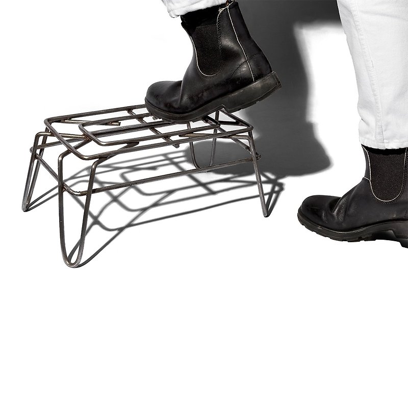 WIRE STEP STOOLレトロ産業用スツール - 椅子・ソファー - 金属 シルバー