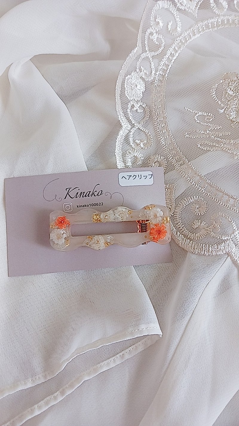 Sale price Hair clip Orange baby's breath - Hair Accessories - Resin 