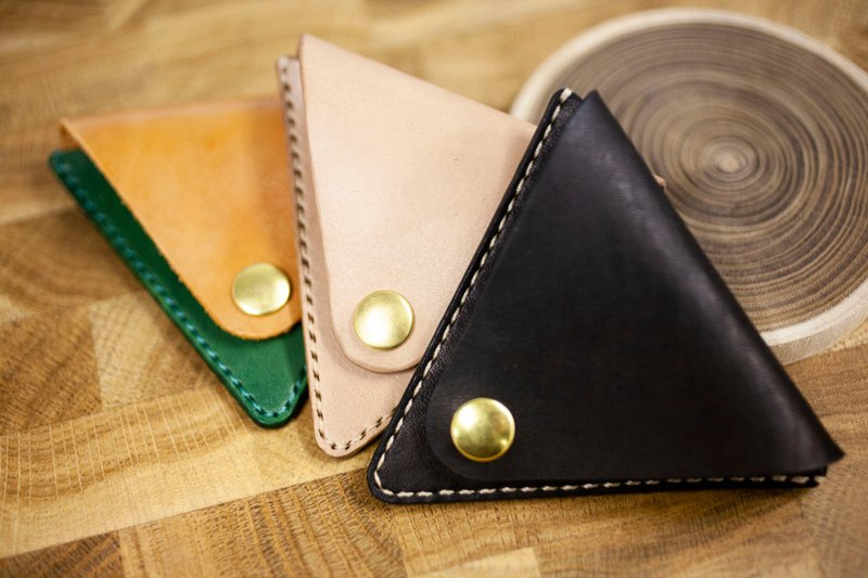 Triangle coincase - triangle coincase - - Leather Goods - Genuine Leather Multicolor