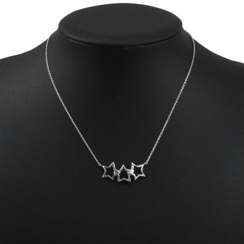 日本直送】ティファニーTIFFANY&Co. トリプルスターネックレスシルバー