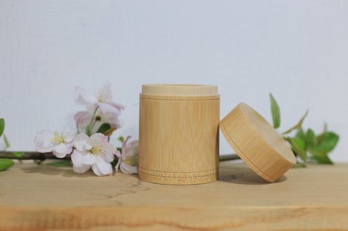 本竹製　斑竹文様　竹細工　蓋付　竹筒　 香筒　茶入　茶筒　茶道具　茶器　野点道具 本竹製 斑竹文様 竹細工 蓋付 竹筒 香筒 茶入 茶筒 茶道具 茶器
