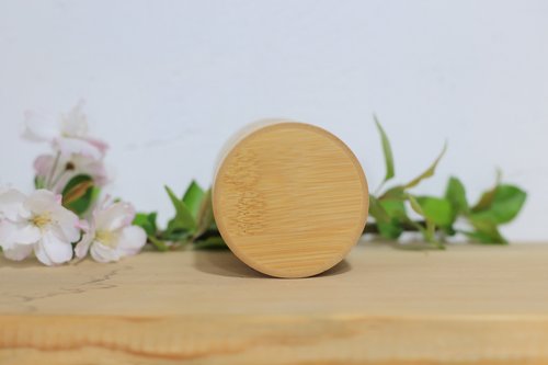 本竹製　斑竹文様　竹細工　蓋付　竹筒　 香筒　茶入　茶筒　茶道具　茶器　野点道具 竹製品 | 蓋付き竹筒 | 茶筒 | 手磨きの自然で健康的な商品