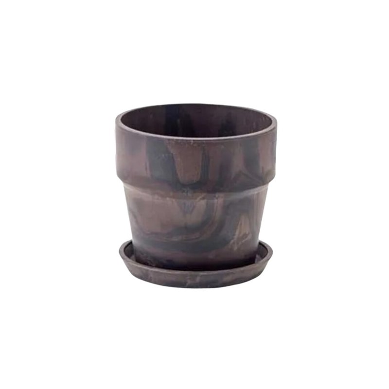 [Japanese POSHLIVING-PLUSthegreen] Environmentally friendly urban plant flower pot/coco charcoal カカ - ตกแต่งต้นไม้ - พลาสติก ขาว