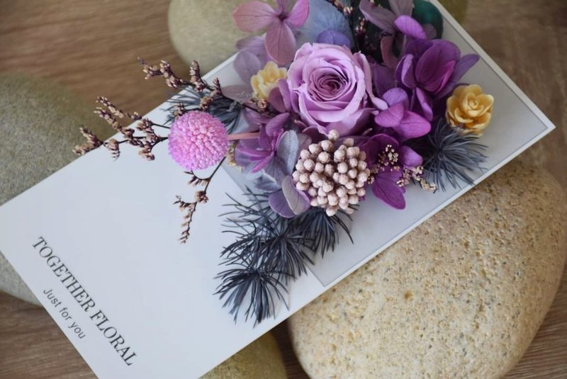 Preserved flower delicate flower card - Dried Flowers & Bouquets - Plants & Flowers 