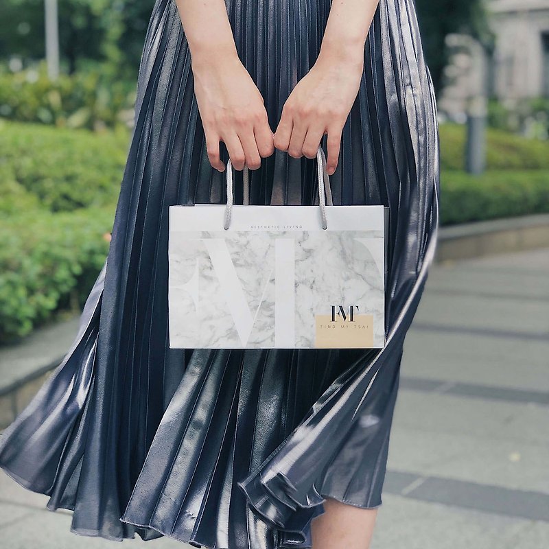 [Additional purchase] Brand Marble Tote Bag-Not sold separately - Gift Wrapping & Boxes - Paper Gray