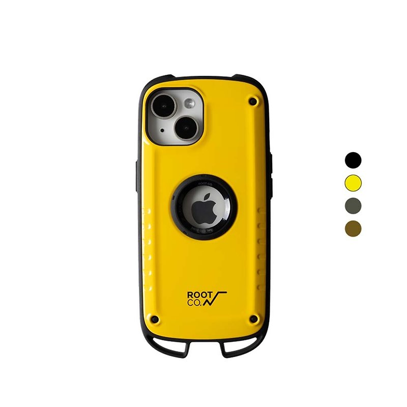 Japan ROOT CO. iPhone 15 hook-type anti-fall phone case - four colors in total - เคส/ซองมือถือ - พลาสติก 