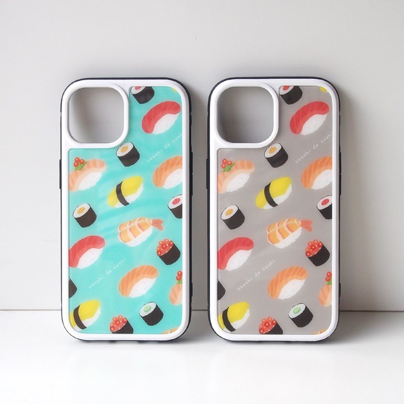 Tempered Glass iPhone Case - Sushi de sushi - - เคส/ซองมือถือ - พลาสติก สีน้ำเงิน