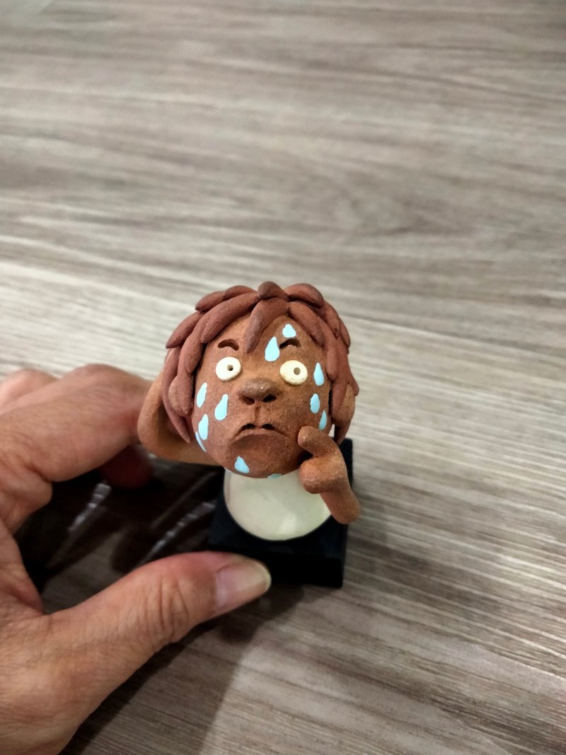 社交不安症の焦くん - 人形・フィギュア - 陶器 