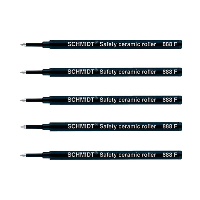 鋼珠筆芯5入(德國施密特SCHMIDT品牌) 黑/選單亦有單支 - 鋼珠筆 - 其他材質 黑色