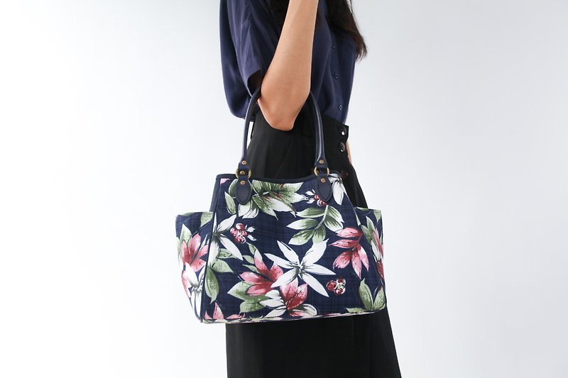 Work Shoulder Bag/Handbag-Fanhua - Messenger Bags & Sling Bags - Cotton & Hemp Blue