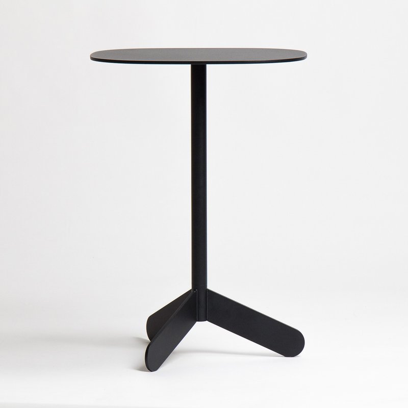 Propellor Table High Black - Other Furniture - Other Metals Black