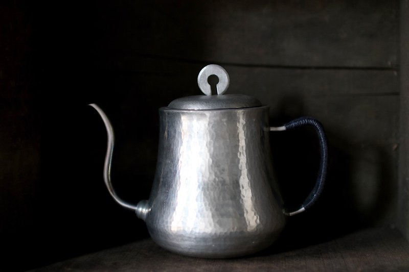 With the philanthropic tin _ teapot - เครื่องทำกาแฟ - โลหะ สีเงิน
