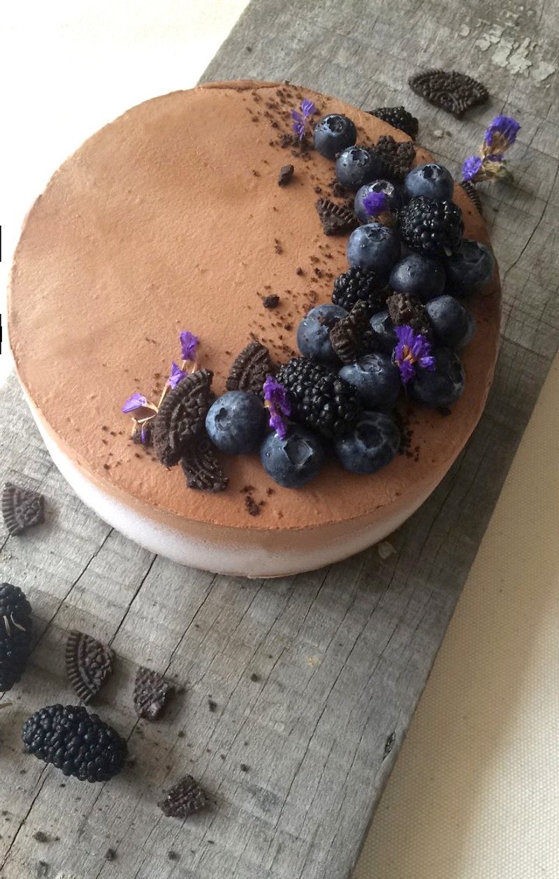 Blueberry Heart Cocoa Yogurt/Ketogenic - Cake & Desserts - Fresh Ingredients 