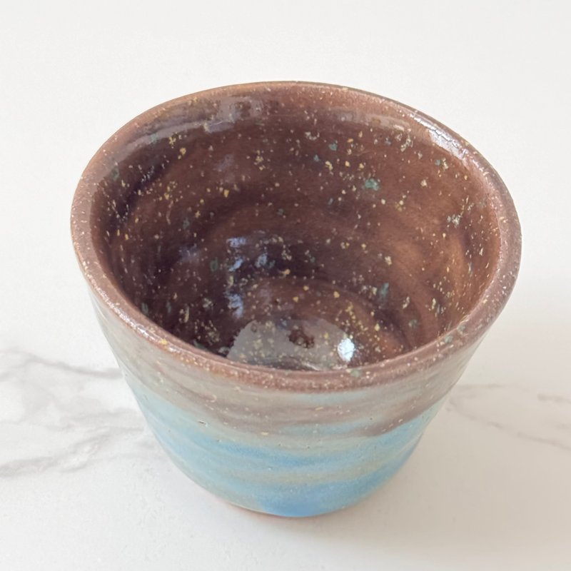 Mysterious Starry Sky Small Tea Cup - ถ้วย - ดินเผา หลากหลายสี