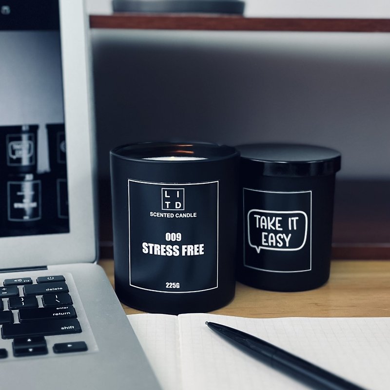 SCENTED SOY WAX CANDLE - 009 STRESS FREE - Candles & Candle Holders - Wax 