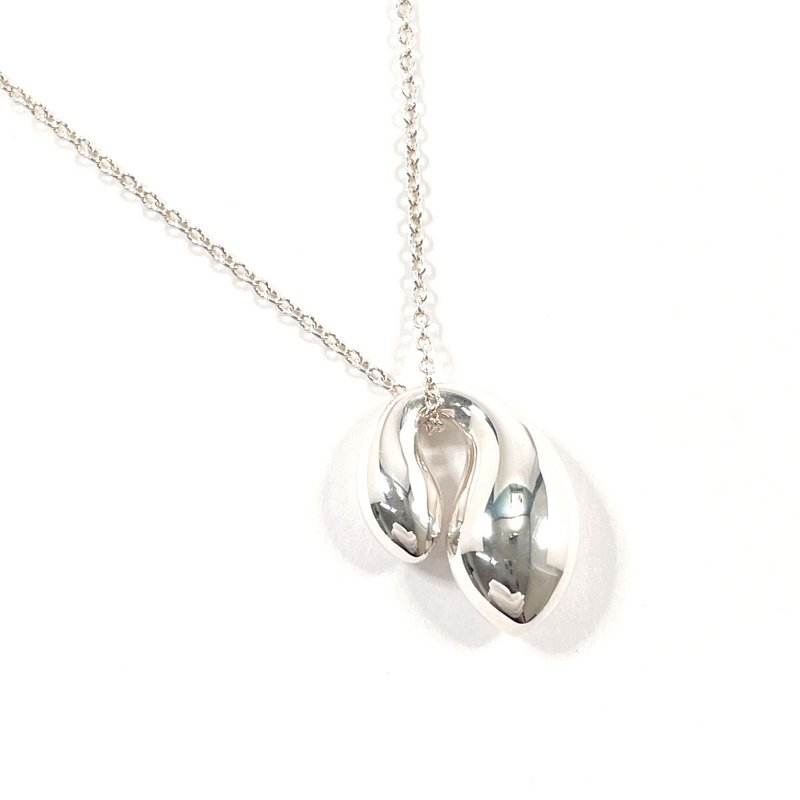 【日本直送 中古美品】ティファニー TIFFANY&Co. ネックレス ダブルティアドロップ エルサペレッティ シルバー925 新品仕上げ済み - 項鍊 - 純銀 銀色