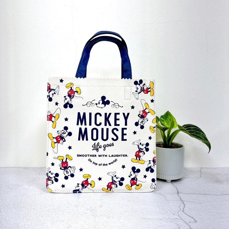 [Disney] Mickey Waterproof Handbag_Small (Genuine Authorized Canvas Bag) - Handbags & Totes - Waterproof Material White