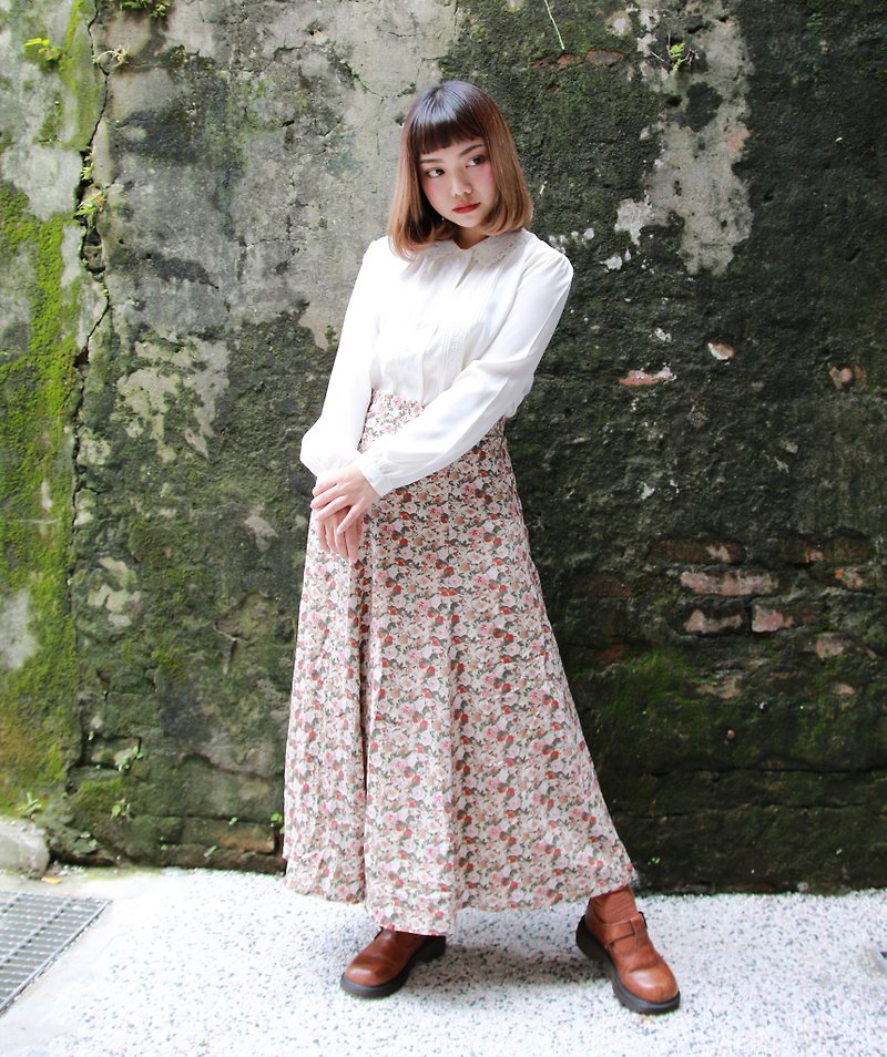 Back to Green :: Full Version Rose vintage skirt (SK-17) - กระโปรง - เส้นใยสังเคราะห์ 