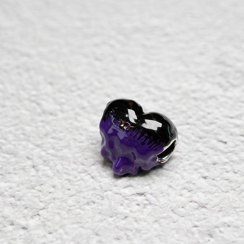 OHM-Purple Vertical Ombre - Charms - Colored Glass 