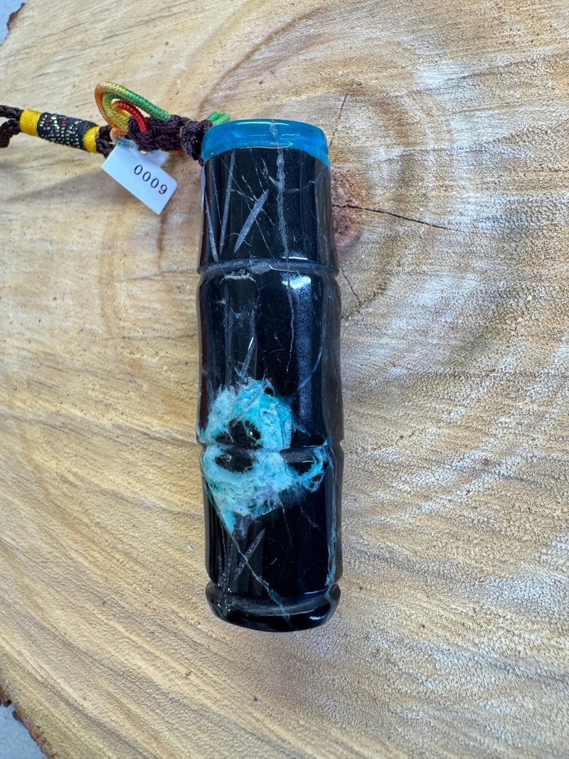 Lubar慢慢編織 台灣藍寶(花藍寶) 節節高升手把件 - 其他 - 玉石 藍色