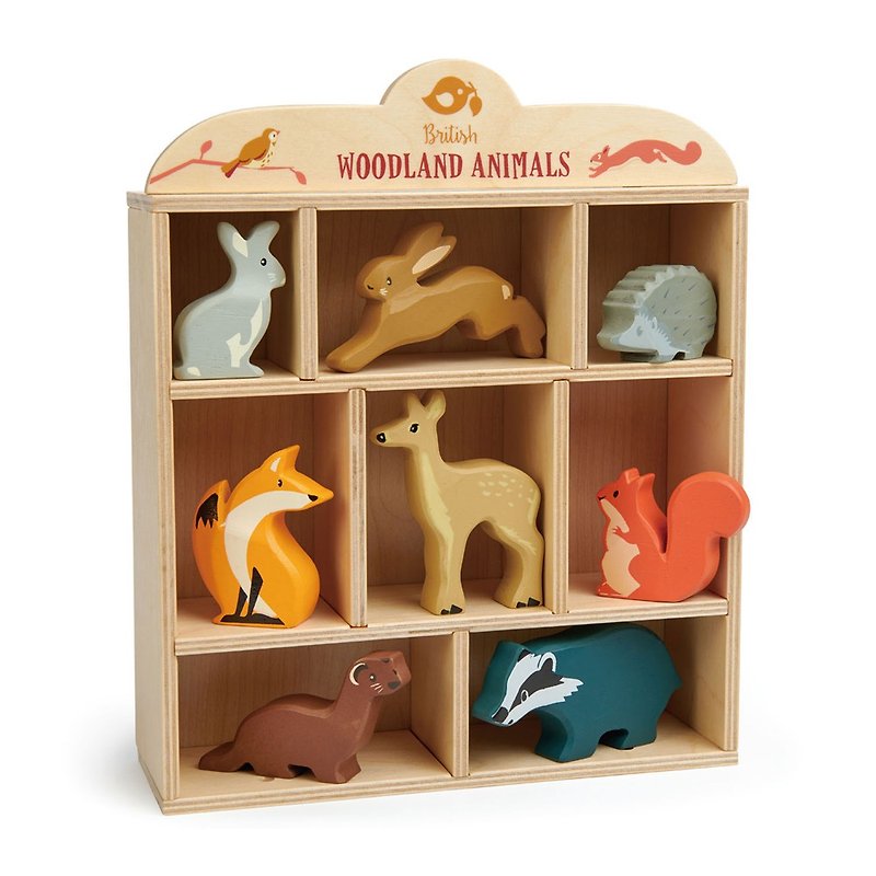 森の動物パートナー-3pc - 知育玩具・ぬいぐるみ - 木製 