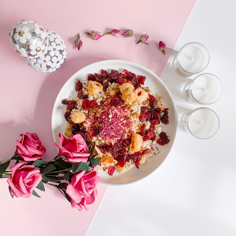 Nextfood Muesli - Fresh Romance (Lychee, Rose & Apple) 350g - Oatmeal/Cereal - Fresh Ingredients 