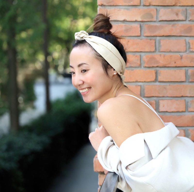 浪漫髮帶 Romance Headband  | 裸色  New Neutrals  - 髮箍/髮帶 - 其他人造纖維 卡其色