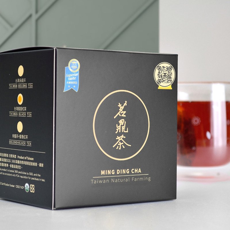 【Ming Ding Tea】Taiwan Honey Fragrance Black Tea (15pcs) Taiwan Alpine Tea/ITQI Flavor - ชา - พืช/ดอกไม้ สีดำ