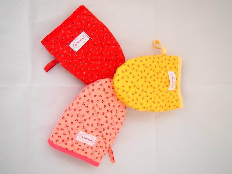 Small yellow fruit - short version of the insulation gloves - เครื่องครัว - ผ้าฝ้าย/ผ้าลินิน 