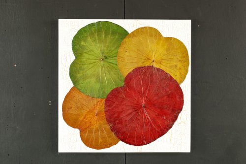 lotus leaves wall art