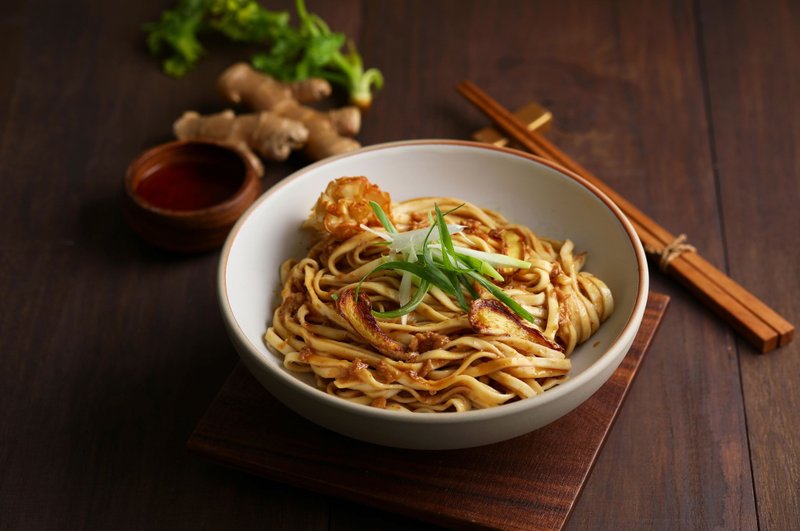 Shixin Boiled Hericium erinaceus Mushroom Sauce Noodles - Noodles - Fresh Ingredients Brown