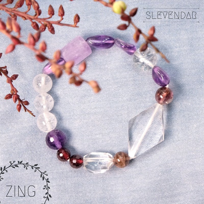 Purple Series Crystal Bracelet - สร้อยข้อมือ - คริสตัล สีม่วง