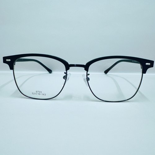 EGlasses。眼鏡物語 站內最高等級UV420濾藍光0度眼鏡│眉架合金個性修臉系列9703-C39