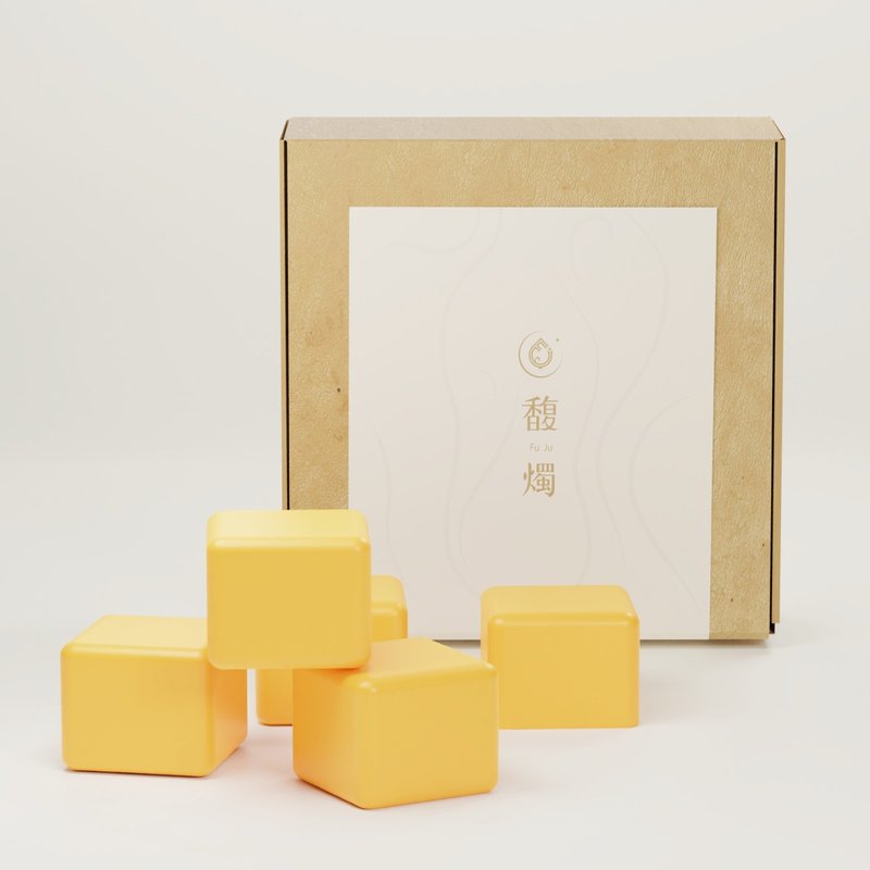 Secret Garden 1 | Jasmine Rose Fragrance Melt Wax Block | Romantic floral handmade - น้ำหอม - ขี้ผึ้ง สีเหลือง