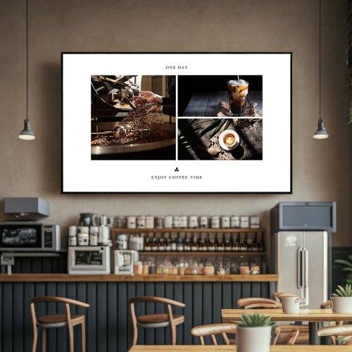 硬石製畫 Ins Design 精品咖啡 掛畫/臺灣製造/經典四色/實木裝飾畫/無框畫