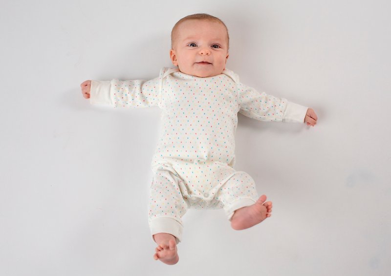 First kisses collection  100% Organic GOTS baby grow - Baby Gift Sets - Cotton & Hemp White