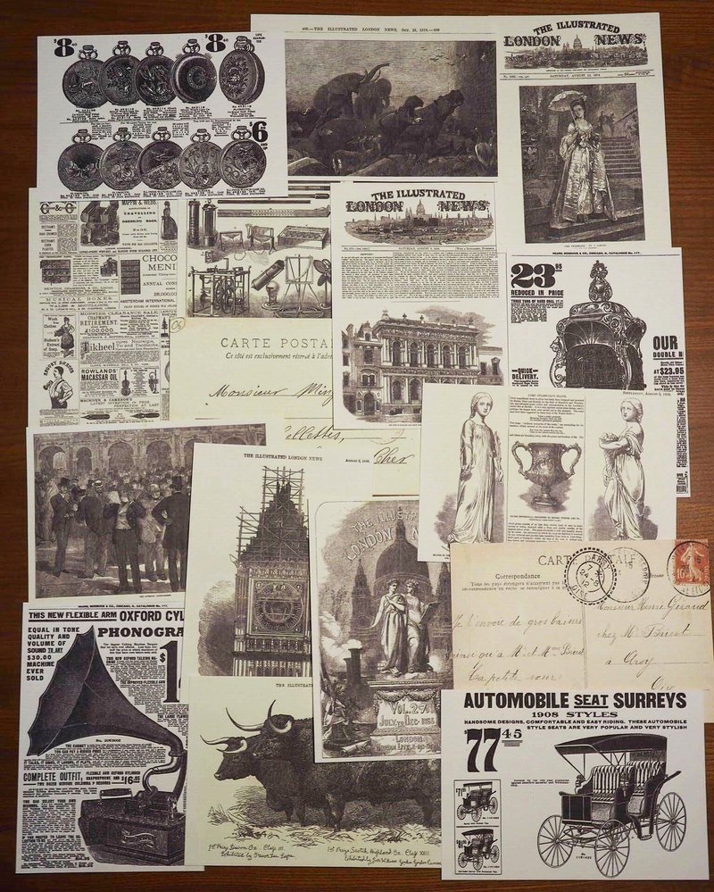 Century British painting London retaliation carved postcard D kit - การ์ด/โปสการ์ด - กระดาษ หลากหลายสี